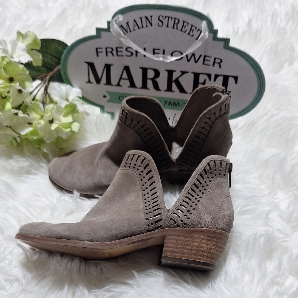 Vince Camuto Taupe Ankle Booties